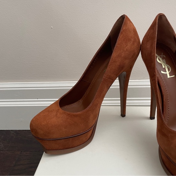 COPY - YSL Tribute Suede Leather Platform Pumps - Picture 3 of 11
